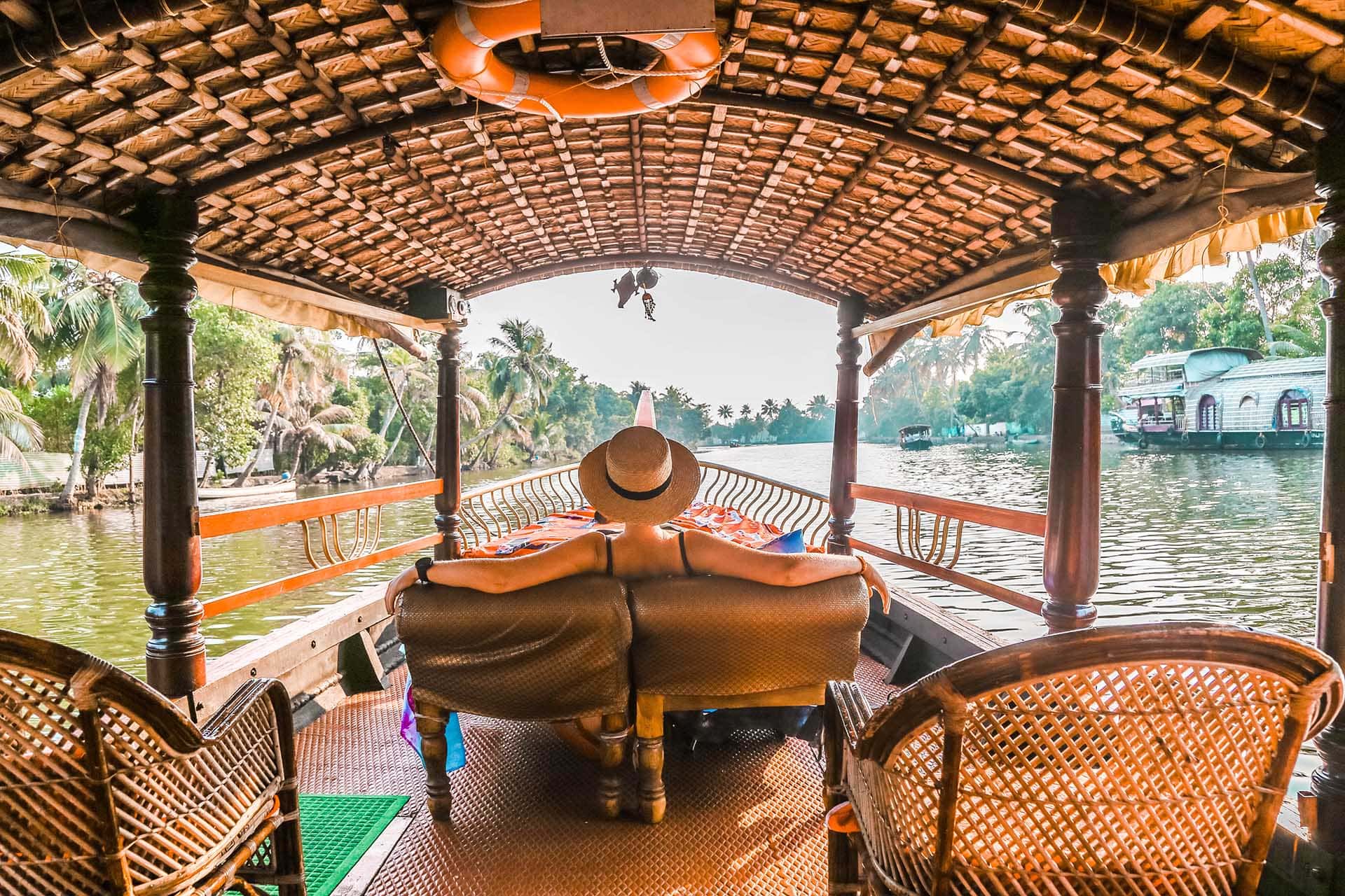 Alleppey houseboat interior